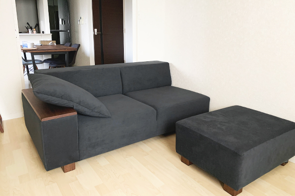 税込?送料無料】 【はらぐ 】 Flannel Sofa BRICK スツールラージ 