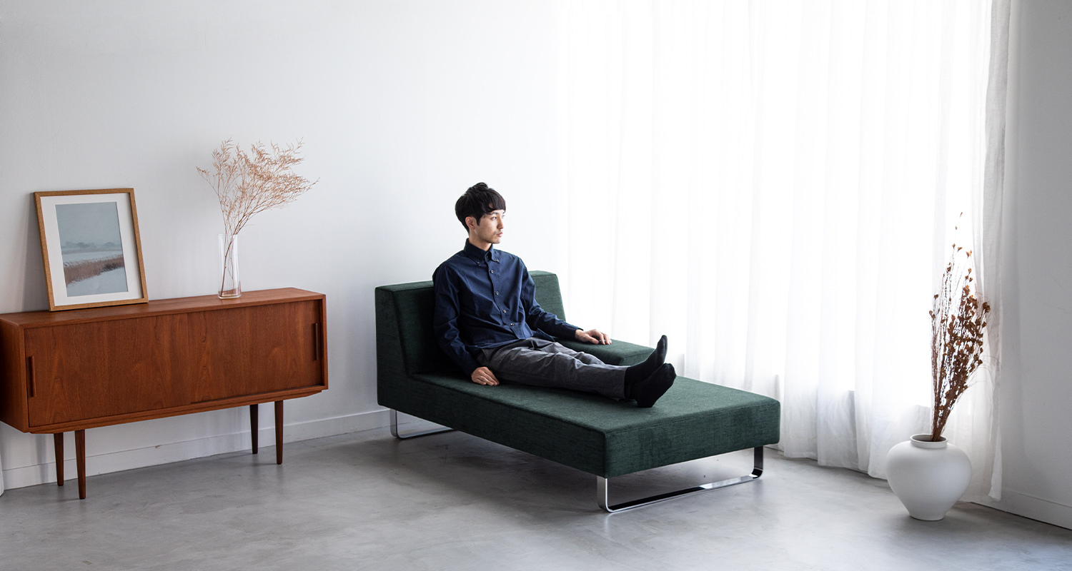 お昼寝に適したロータイプソファ SIESTA シエスタ ソファ専門店FLANNEL SOFA